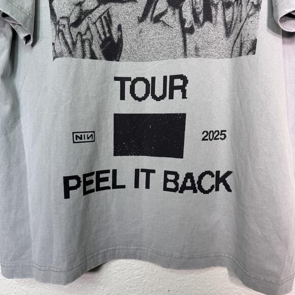 Nine Inch Nails Peel It Back Tour Shirt Mens XL 2025 Concert Merch Graphic Tee - Picture 6 of 12